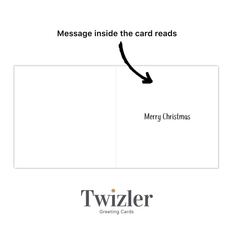Twizler Funny Christmas Card - Pigs in Blankets - Merry Christmas Card - Humorous Mens Happy Xmas Male - Womens Xmas Female - Image 4